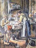 Helping with the Washing Up, 1975-Anthea Durose-Giclee Print