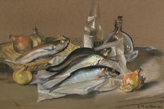 Herring and Whiting, 1971 (Pastel)-Anthea Durose-Giclee Print