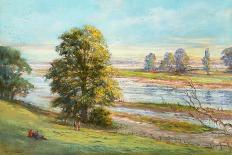 Martlesham Creek near Woodbridge, Suffolk, 1991 (Oil and Pastel on Canvas)-Anthea Durose-Giclee Print