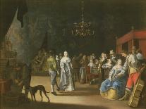 The Banquet, a Couple Dancing with Feasting and Revelling in the Background-Anthonie (1601-73) Palamedesz-Giclee Print