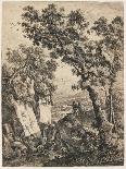 Wooded Landscape-Anthonie Waterloo-Art Print