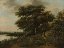 Landscape with Tobias and the Angel, C. 1660-Anthonie Waterloo-Stretched Canvas
