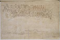 Panoramic View of Segovia from the East (Pen and Brown Ink with Touches of Blue Wash over Black Cha-Anthonis van den Wyngaerde-Giclee Print