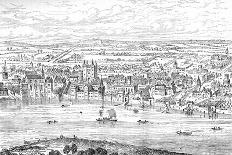 Panorama of London, Westminster and Southwark, Illustration from 'Maps of Old London', 1543-Anthonis van den Wyngaerde-Giclee Print