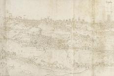 View of London, 16th Century-Anthonis van den Wyngaerde-Stretched Canvas