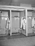 Locker Room for Joe Dimaggio at Yankee Stadium-Anthony Bernato-Framed Photographic Print