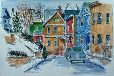 Snow, Wright St., Stapleton-Anthony Butera-Giclee Print