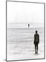 Anthony Gormleys Another Place, Crosby Beach, Merseyside, England, UK-Alan Copson-Mounted Photographic Print
