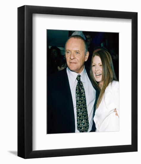 Anthony Hopkins & Julianne Moore-null-Framed Photo