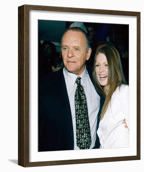 Anthony Hopkins & Julianne Moore-null-Framed Photo