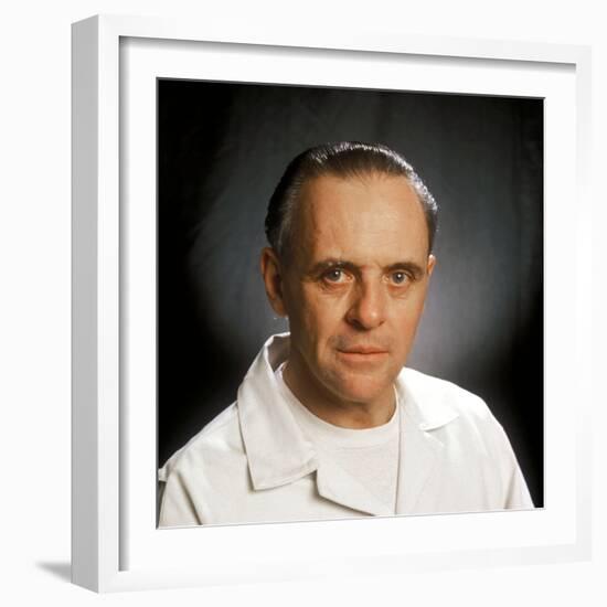 ANTHONY HOPKINS. "THE SILENCE OF THE LAMBS" [1991], directed by JONATHAN DEMME.-null-Framed Photographic Print