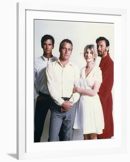 Anthony Perkins, Paul Newman, Joanne Woodward and Laurence Harvey. WUSA, 1970 directed by STUART RO-null-Framed Photo
