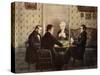 Anthony Playing Cards with His Friends, 19Th Century-Mary Ellen Best-Stretched Canvas