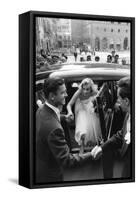 Anthony Steel and Anita Ekberg During their Wedding Day-Mario de Biasi-Framed Stretched Canvas