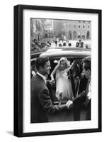 Anthony Steel and Anita Ekberg During their Wedding Day-Mario de Biasi-Framed Photographic Print