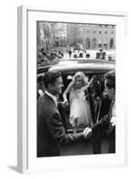 Anthony Steel and Anita Ekberg During their Wedding Day-Mario de Biasi-Framed Photographic Print