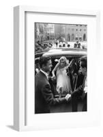 Anthony Steel and Anita Ekberg During their Wedding Day-Mario de Biasi-Framed Photographic Print