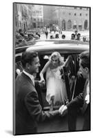 Anthony Steel and Anita Ekberg During their Wedding Day-Mario de Biasi-Mounted Photographic Print