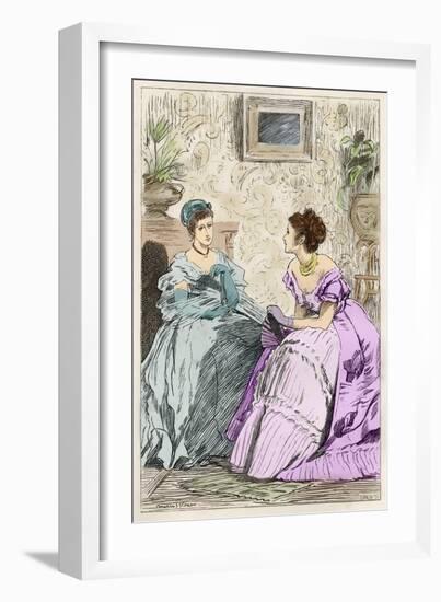 Anthony Trollope's novel 'He Knew He Was Right'-Marcus Stone-Framed Giclee Print