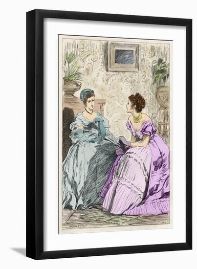 Anthony Trollope's novel 'He Knew He Was Right'-Marcus Stone-Framed Premium Giclee Print