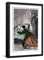 Anthony Trollope's novel 'He Knew He Was Right'-Marcus Stone-Framed Giclee Print