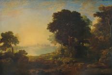 'Dunster Castle: Sunset', c1850, (1935)-Anthony Vandyke Copley Fielding-Giclee Print