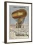 Anthony Varicle Flying His Dirigible Airship to Alaska to Resupply Overwintering Gold Prospectors-null-Framed Giclee Print