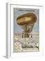 Anthony Varicle Flying His Dirigible Airship to Alaska to Resupply Overwintering Gold Prospectors-null-Framed Giclee Print