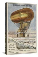 Anthony Varicle Flying His Dirigible Airship to Alaska to Resupply Overwintering Gold Prospectors-null-Stretched Canvas