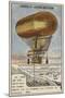 Anthony Varicle Flying His Dirigible Airship to Alaska to Resupply Overwintering Gold Prospectors-null-Mounted Giclee Print