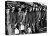 Anthracite Coal Miners Coming Out of Powderly Mine-Margaret Bourke-White-Stretched Canvas