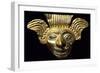 Anthropomorphic Gold Mask Originating from La Tolita-null-Framed Premium Giclee Print