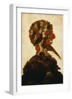 Anthropomorphic Head Representing One of the Four Elements, Air-Giuseppe Arcimboldo-Framed Giclee Print