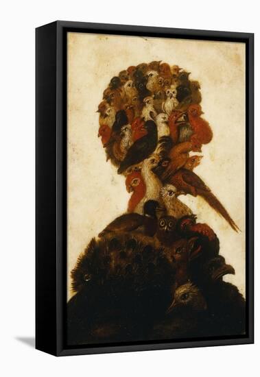 Anthropomorphic Head Representing One of the Four Elements, Air-Giuseppe Arcimboldo-Framed Stretched Canvas