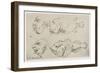 Anthropomorphic Heads of Men and Fish-Thomas Rowlandson-Framed Giclee Print