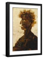 Anthropomorphic Heads Representing One of the Four Elements, Fire-Giuseppe Arcimboldo-Framed Giclee Print