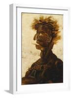 Anthropomorphic Heads Representing One of the Four Elements, Fire-Giuseppe Arcimboldo-Framed Giclee Print