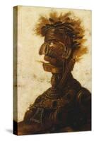 Anthropomorphic Heads Representing One of the Four Elements, Fire-Giuseppe Arcimboldo-Stretched Canvas