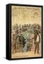 Anthropomorphic Illustration of the Follies of the Casino at Monte Carlo-null-Framed Stretched Canvas