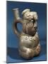 Anthropomorphic Polychrome Terracotta Vessel with Figure of Seated Priest or Shaman-null-Mounted Giclee Print