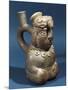 Anthropomorphic Polychrome Terracotta Vessel with Figure of Seated Priest or Shaman-null-Mounted Giclee Print