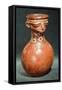 Anthropomorphic Pottery Vase Originating from San Bartolome-null-Framed Stretched Canvas