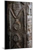 Anthropomorphic Relief on Village Chief's House, Bamileke Chiefdom, Bana, West Region, Cameroon-null-Mounted Giclee Print