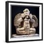 Anthropomorphic Stone Statue of Goddess of the Night in Form of Owl-null-Framed Giclee Print