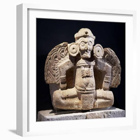 Anthropomorphic Stone Statue of Goddess of the Night in Form of Owl-null-Framed Giclee Print