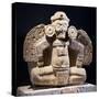 Anthropomorphic Stone Statue of Goddess of the Night in Form of Owl-null-Stretched Canvas