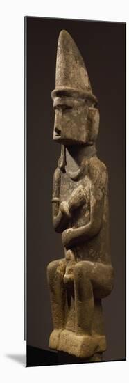 Anthropomorphic Stoneware Sculpture from Nias Island-null-Mounted Premium Giclee Print