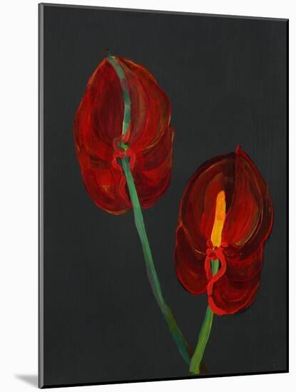 Anthurium, Heart Flower, 2008-Deborah Barton-Mounted Giclee Print