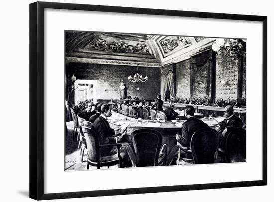 Anti-Anarchy Conference at Palazzo Corsini, Rome, November 24, 1898-null-Framed Giclee Print