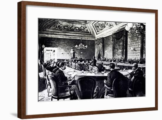 Anti-Anarchy Conference at Palazzo Corsini, Rome, November 24, 1898-null-Framed Giclee Print